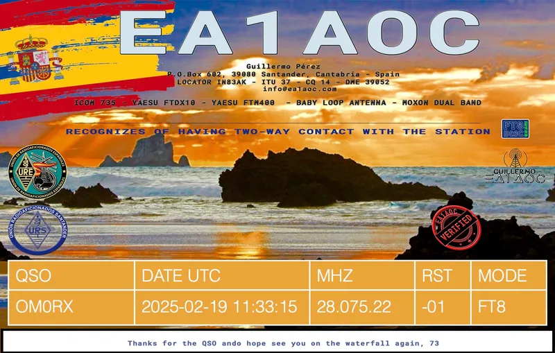 QSL card
