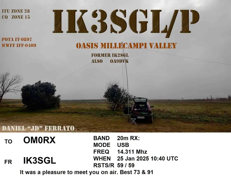 QSL card